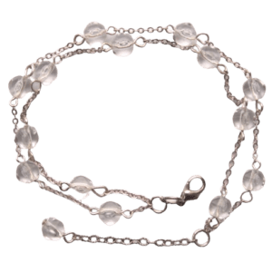 Křišťálový korálkový náramek. Jednoduchý luxusně působící náramek se hodí pro každou příležitost. Doplňte jej náušnicemi nebo broží ze stejných korálků.